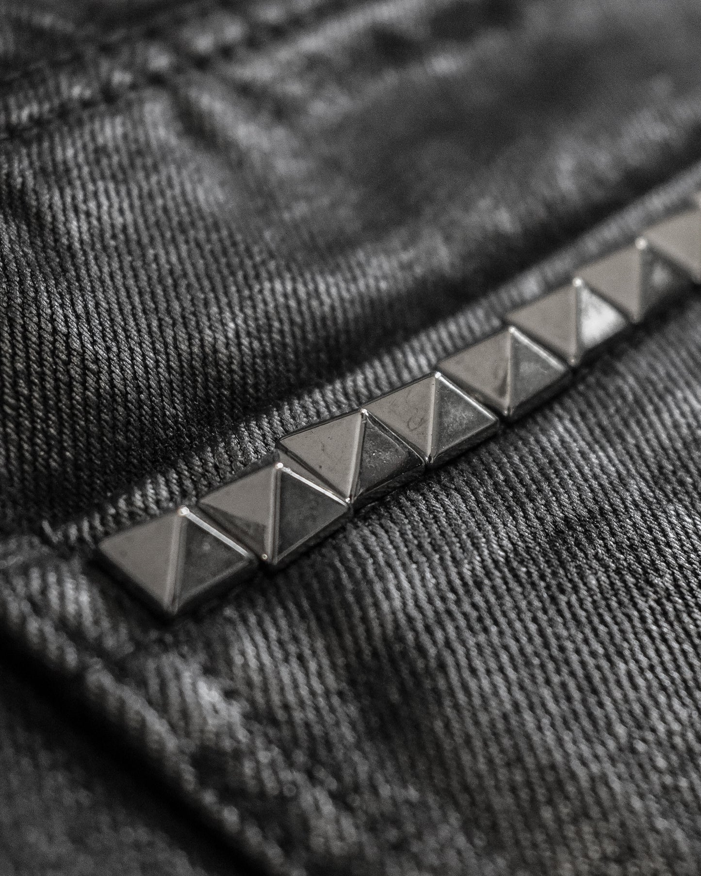 Somnium waxed flared denim