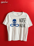 1/1 NOISE MUSIC white t-shirt