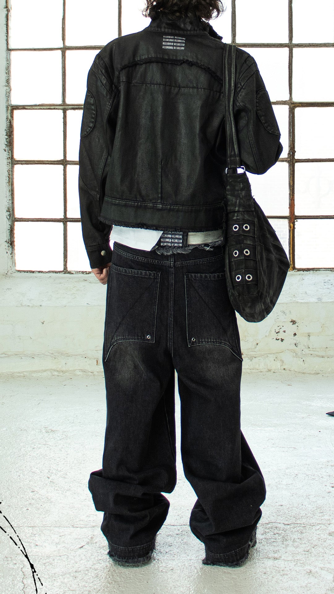 Somnium binary grey washed denim