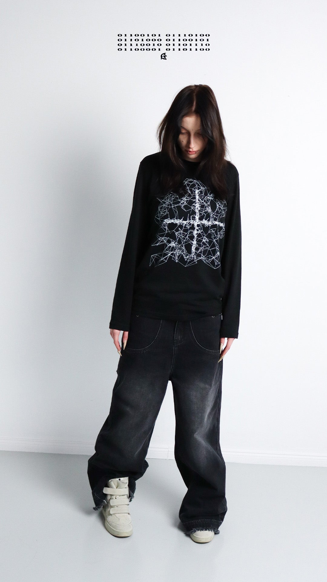 Somnium binary grey washed denim