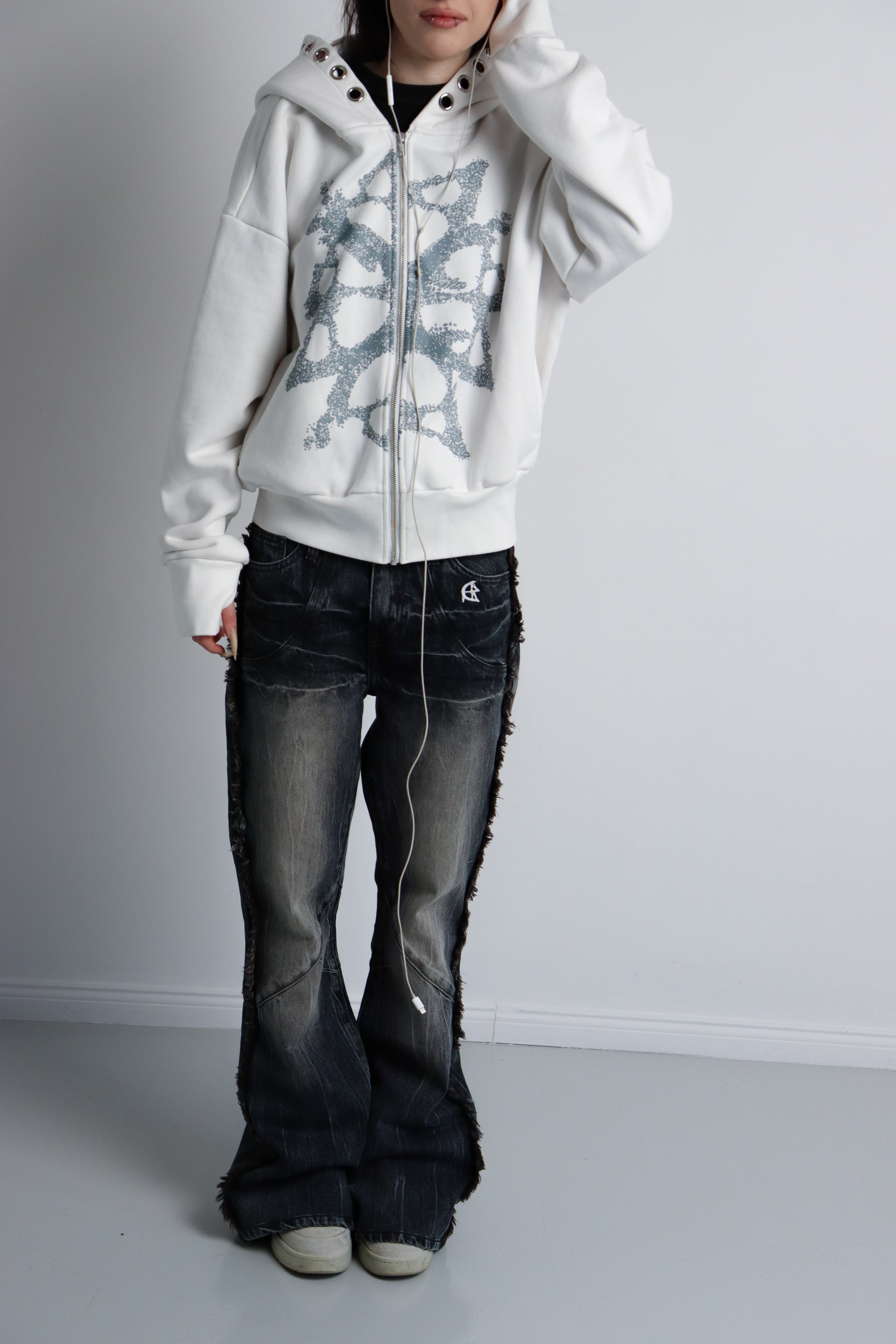 FRACTURED ZIP HOODIE