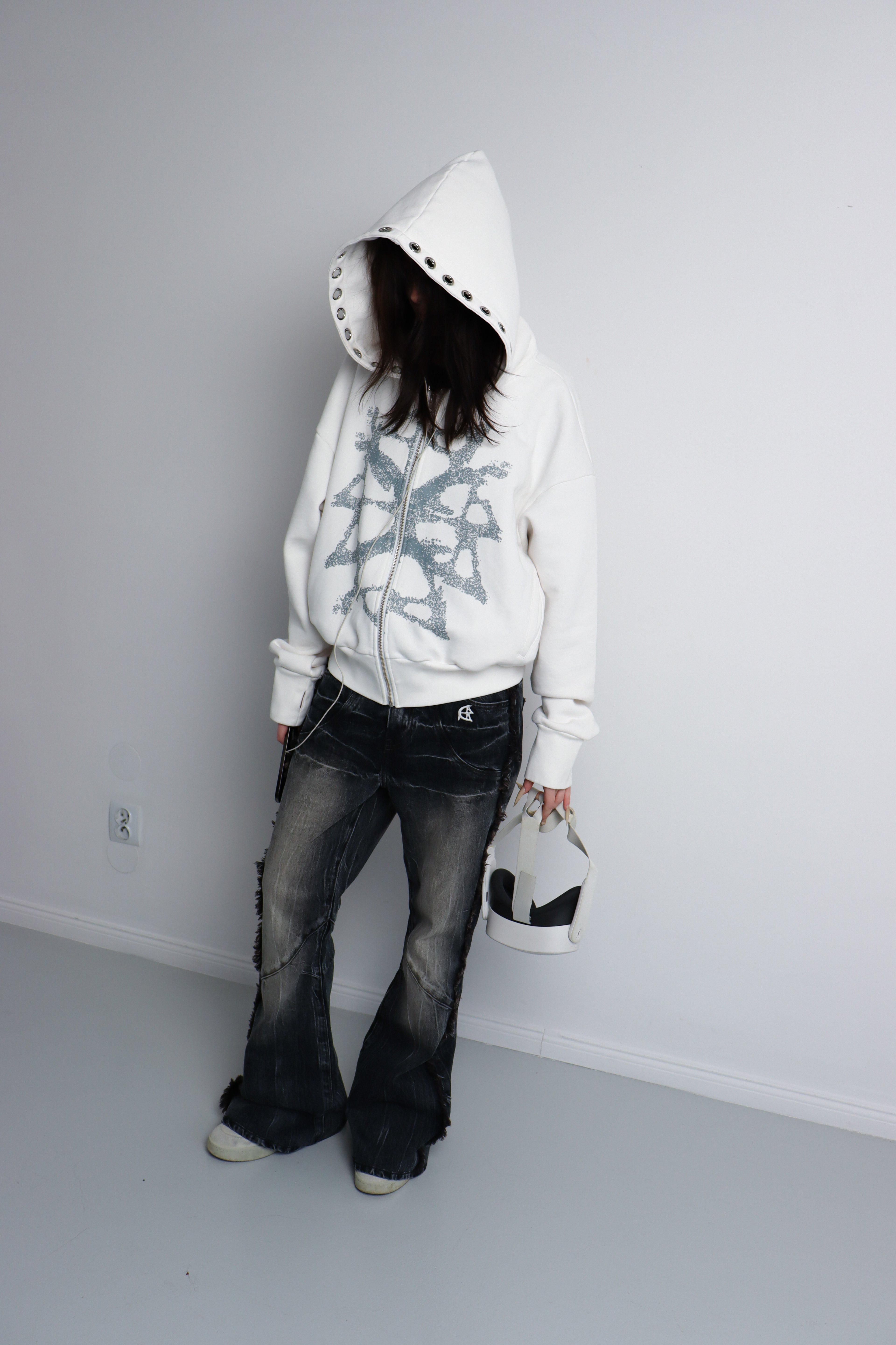 FRACTURED ZIP HOODIE