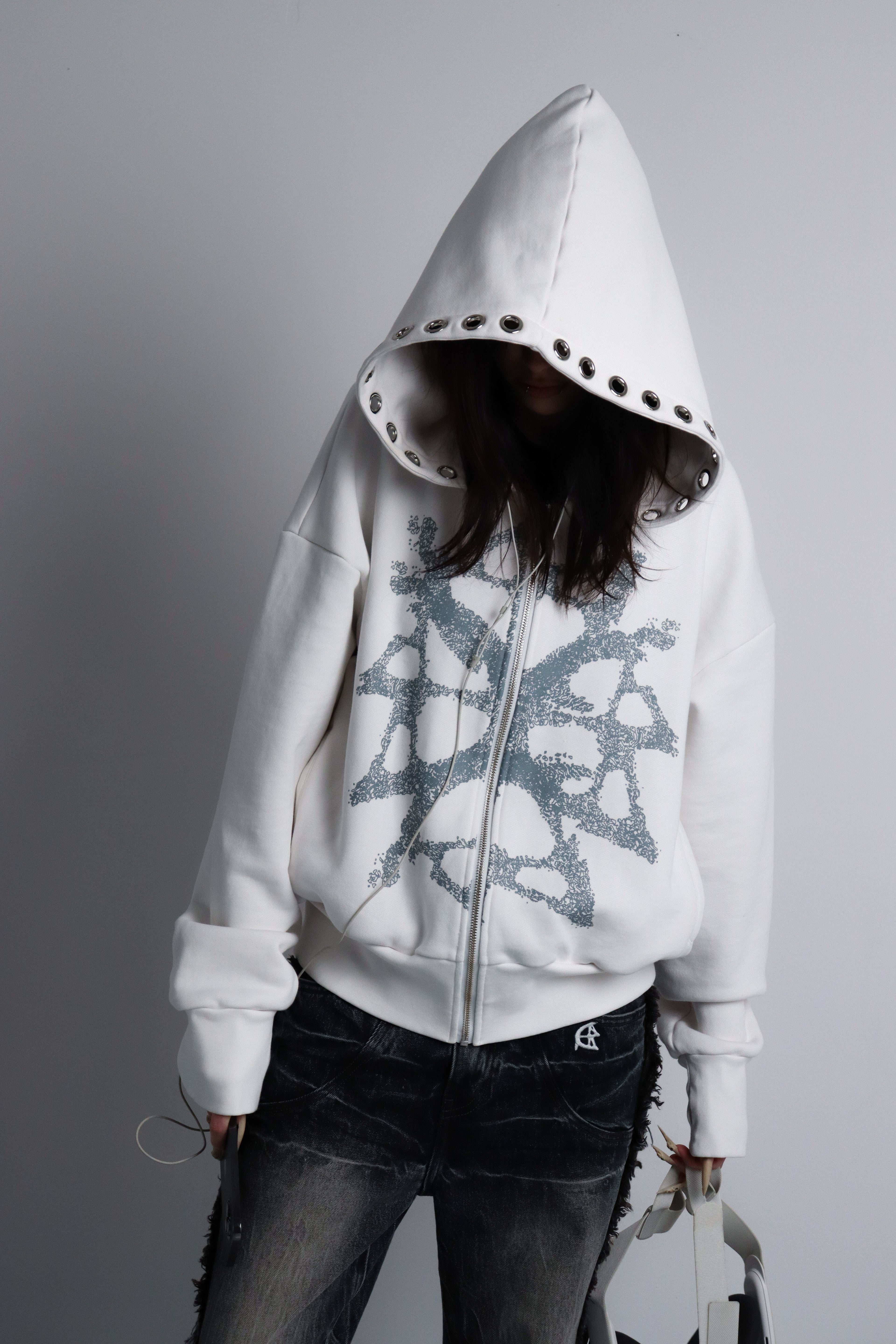 FRACTURED ZIP HOODIE