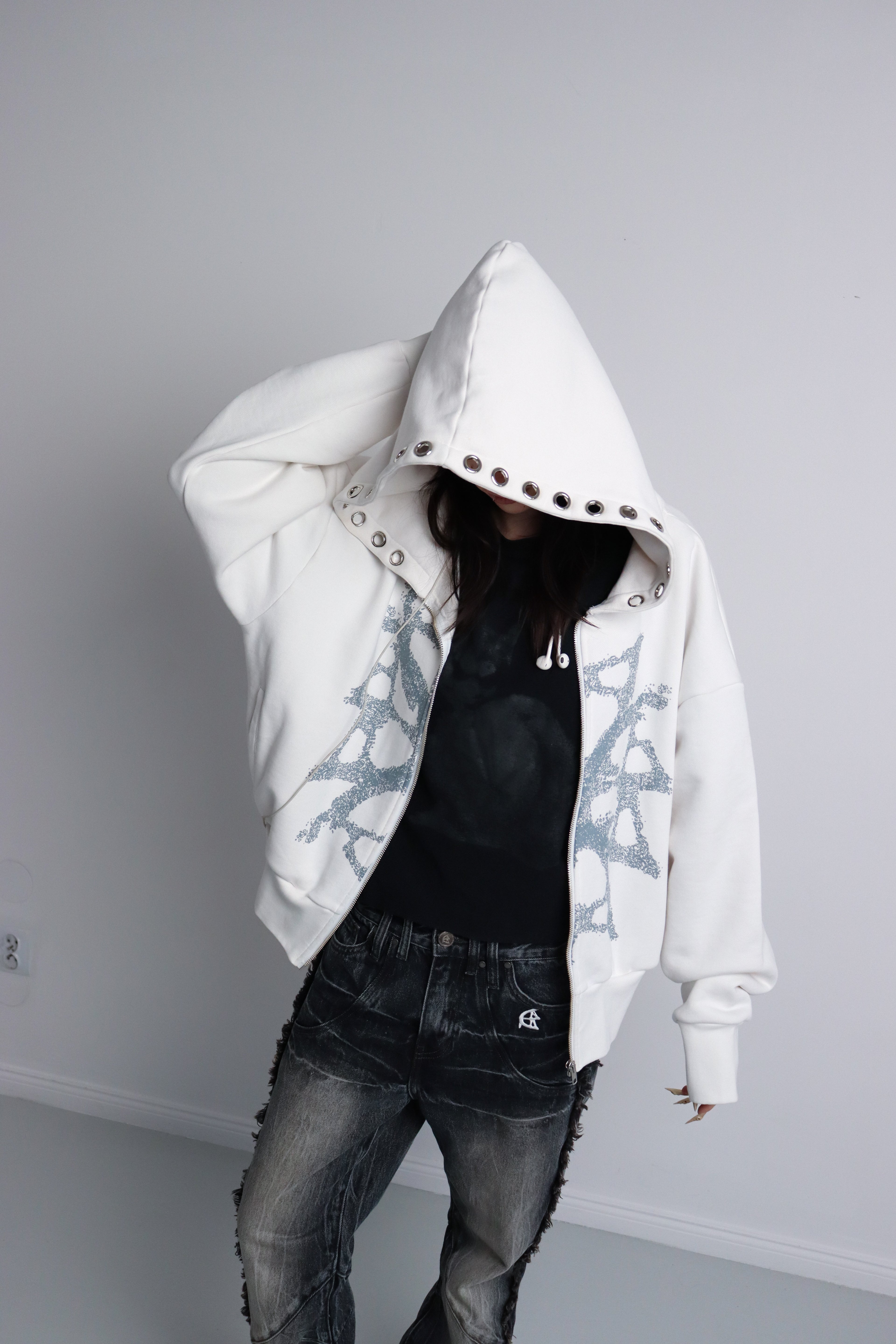 FRACTURED ZIP HOODIE