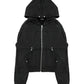 Somnium black zip hoodie