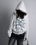 FRACTURED ZIP HOODIE