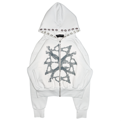 FRACTURED ZIP HOODIE